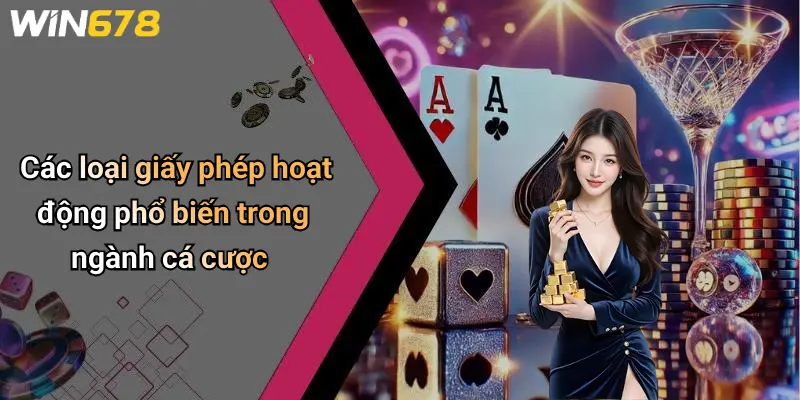 Các loại giấy phép hoạt động phổ biến trong ngành cá cược